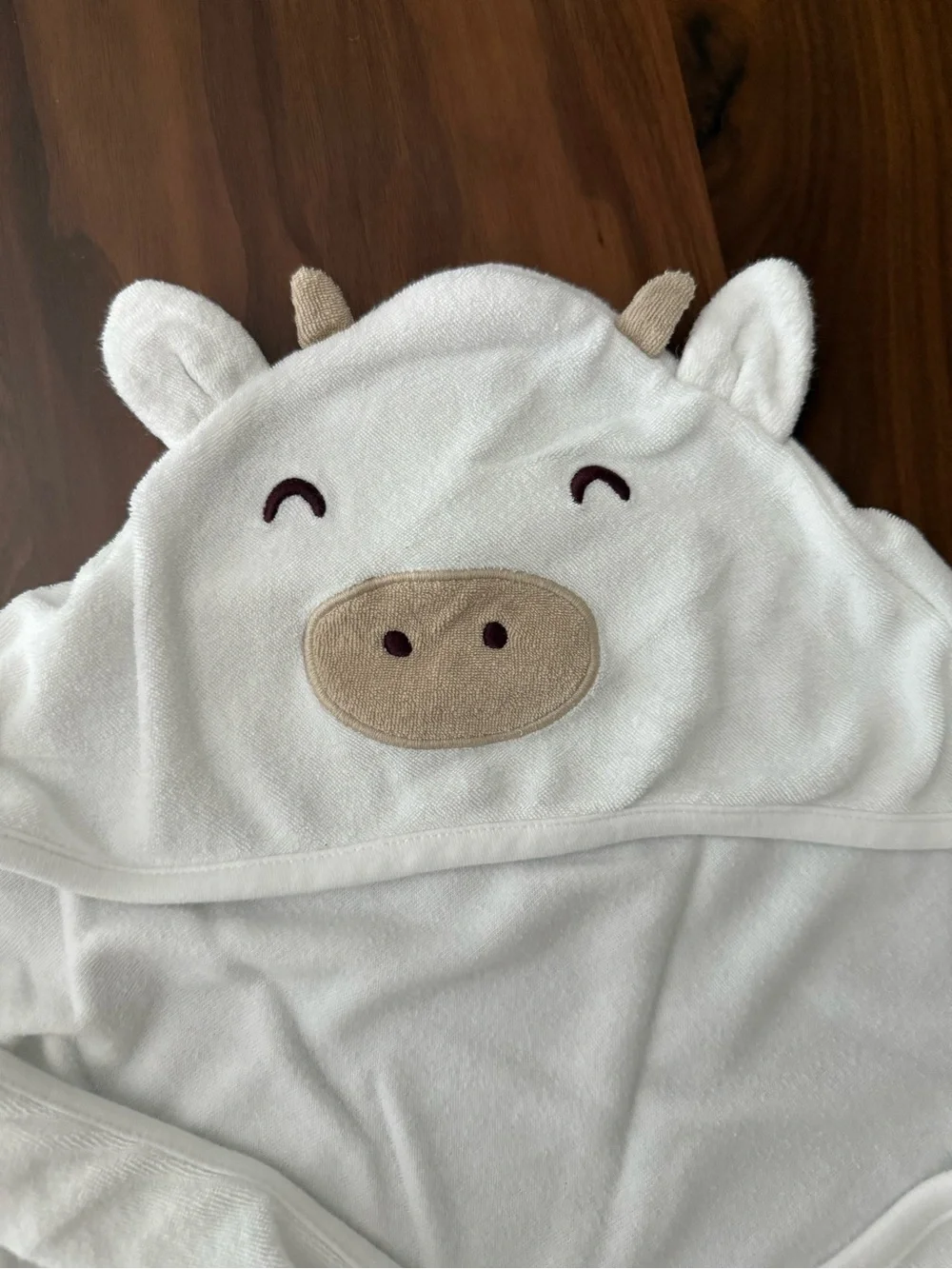 John Deere Green Hooded Baby Bath Towel and White Cow Hooded Baby Bath Towel